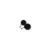 Pinces à seins avec pompoms noires 